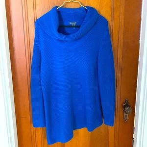 Vince Camuto Blue Sweater. Diagonal bottom. Great contribution! Soft!